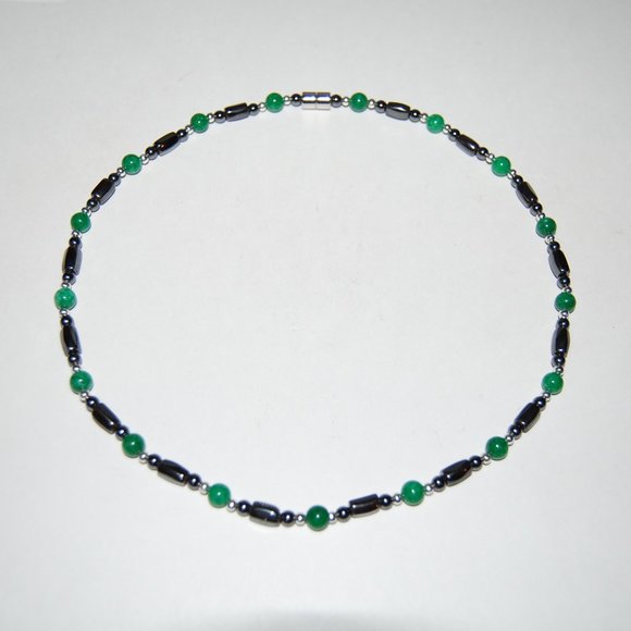 Magnetic Necklace,Jade Magnetic Necklace,Hematite Necklace,Healthy Necklace - Picture 5 of 5